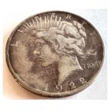 1922 Peace Silver Dollar Coin 1922 Peace Silver Dollar Coin