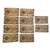 Lot of 10 Japanese Military 10 Yen Banknotes WWII Era Lot of 10 Japanese Military 10 Yen Banknotes WWII Era