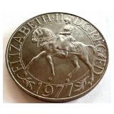 1977 Queen Elizabeth II Silver Jubilee Crown Coin 1977 Queen Elizabeth II Silver Jubilee Crown Coin