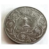 1977 Queen Elizabeth II Silver Jubilee Crown Coin 1977 Queen Elizabeth II Silver Jubilee Crown Coin
