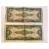 Lot of 2 1923 $1 Silver Certificate Lot of 2 1923 $1 Silver Certificate