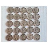 Set of 25 Buffalo Nickel Coins Mixed Dates Set of 25 Buffalo Nickel Coins Mixed Dates