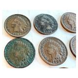 Lot of 12 Indian Head Pennies 1899-1908 Lot of 12 Indian Head Pennies 1899-1908