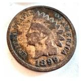 Lot of 12 Indian Head Pennies 1899-1908 Lot of 12 Indian Head Pennies 1899-1908