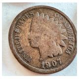 Lot of 12 Indian Head Pennies 1899-1908 Lot of 12 Indian Head Pennies 1899-1908