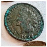Lot of 12 Indian Head Pennies 1899-1908 Lot of 12 Indian Head Pennies 1899-1908