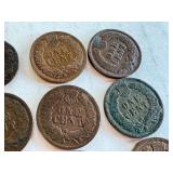 Lot of 12 Indian Head Pennies 1899-1908 Lot of 12 Indian Head Pennies 1899-1908
