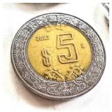 Collection of Assorted Mexican Peso Coins Collection of Assorted Mexican Peso Coins