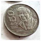 Collection of Assorted Mexican Peso Coins Collection of Assorted Mexican Peso Coins