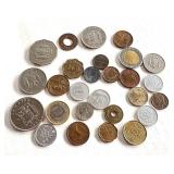 Assorted Foreign Coin Collection with World and Vintage Pieces Assorted Foreign Coin Collection with World and Vintage Pieces