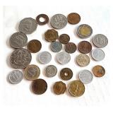 Assorted Foreign Coin Collection with World and Vintage Pieces Assorted Foreign Coin Collection with World and Vintage Pieces