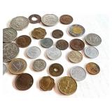 Assorted Foreign Coin Collection with World and Vintage Pieces Assorted Foreign Coin Collection with World and Vintage Pieces