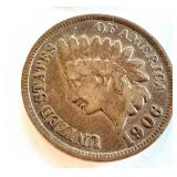 Lot of 8 Circulated Indian Head Pennies 1889-1907 Lot of 8 Circulated Indian Head Pennies 1889-1907