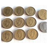 Collection of 16 Spanish Peseta Coins, Juan Carlos I, 1975-1990 Collection of 16 Spanish Peseta Coins, Juan Carlos I, 1975-1990