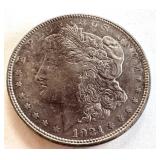 1921-D Morgan Silver Dollar Coin 1921-D Morgan Silver Dollar Coin