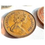 Collection of Elizabeth II British and Australian Coins 1978-1994 Collection of Elizabeth II British and Australian Coins 1978-1994