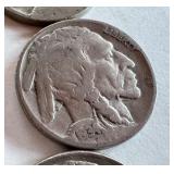 Lot of 12 Buffalo Nickels Assorted Dates Lot of 12 Buffalo Nickels Assorted Dates
