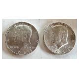 Pair of 1964-D Kennedy Half Dollar Coins Pair of 1964-D Kennedy Half Dollar Coins