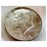 Pair of 1964-D Kennedy Half Dollar Coins Pair of 1964-D Kennedy Half Dollar Coins