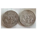 Pair of 1964-D Kennedy Half Dollar Coins Pair of 1964-D Kennedy Half Dollar Coins