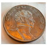 Collection of 12 Mexican Peso and Centavos Coins, Circulated Condition Collection of 12 Mexican Peso and Centavos Coins, Circulated Condition