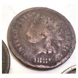 Lot of 10 Vintage US Coins - Barber Dime, Indian Head Cents, Buffalo Nickels Lot of 10 Vintage US Coins - Barber Dime, Indian Head Cents, Buffalo Nickels