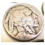 Lot of 10 Vintage US Coins - Barber Dime, Indian Head Cents, Buffalo Nickels Lot of 10 Vintage US Coins - Barber Dime, Indian Head Cents, Buffalo Nickels