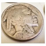 Lot of 10 Vintage US Coins - Barber Dime, Indian Head Cents, Buffalo Nickels Lot of 10 Vintage US Coins - Barber Dime, Indian Head Cents, Buffalo Nickels