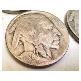 Lot of 10 Vintage US Coins - Barber Dime, Indian Head Cents, Buffalo Nickels Lot of 10 Vintage US Coins - Barber Dime, Indian Head Cents, Buffalo Nickels