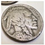 Lot of 10 Vintage US Coins - Barber Dime, Indian Head Cents, Buffalo Nickels Lot of 10 Vintage US Coins - Barber Dime, Indian Head Cents, Buffalo Nickels
