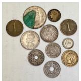 Collection of 11 Foreign Circulated Coins including European and World Types Collection of 11 Foreign Circulated Coins including European and World Types