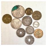 Collection of 11 Foreign Circulated Coins including European and World Types Collection of 11 Foreign Circulated Coins including European and World Types
