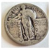 Pair of Standing Liberty Silver Quarters 1927 Circulated US Coins Pair of Standing Liberty Silver Quarters 1927 Circulated US Coins