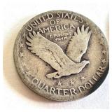 Pair of Standing Liberty Silver Quarters 1927 Circulated US Coins Pair of Standing Liberty Silver Quarters 1927 Circulated US Coins