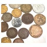 Collection of 26 Vintage German and Polish Circulated Coins Collection of 26 Vintage German and Polish Circulated Coins