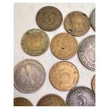 Collection of 26 Vintage German and Polish Circulated Coins Collection of 26 Vintage German and Polish Circulated Coins