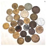 Collection of 26 Vintage German and Polish Circulated Coins Collection of 26 Vintage German and Polish Circulated Coins