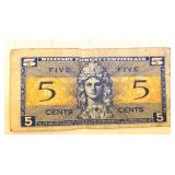 Lot of 3 US Military Payment Certificates (5c, 10c, 25c Series 521) Lot of 3 US Military Payment Certificates (5c, 10c, 25c Series 521)