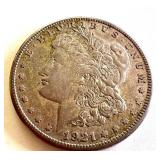 1921-S Morgan Silver Dollar Coin 1921-S Morgan Silver Dollar Coin