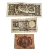 Collection of Vintage World Banknotes Including Spain, Brazil, and China Collection of Vintage World Banknotes Including Spain, Brazil, and China