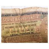 Military Administration of Burma 5 Rupees Banknote Reserve Bank of India Military Administration of Burma 5 Rupees Banknote Reserve Bank of India