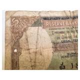 Military Administration of Burma 5 Rupees Banknote Reserve Bank of India Military Administration of Burma 5 Rupees Banknote Reserve Bank of India