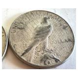 Pair of 1922 Peace Silver Dollars Pair of 1922 Peace Silver Dollars
