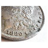 1880 Morgan Silver Dollar Coin - Circulated Condition 1880 Morgan Silver Dollar Coin - Circulated Condition