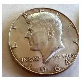 Pair of 1964 Kennedy Half Dollar Coins Pair of 1964 Kennedy Half Dollar Coins