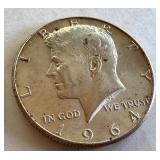 Pair of 1964 Kennedy Half Dollar Coins Pair of 1964 Kennedy Half Dollar Coins