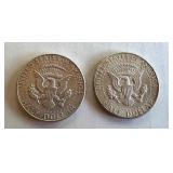 Pair of 1964 Kennedy Half Dollar Coins Pair of 1964 Kennedy Half Dollar Coins