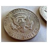 Pair of 1964 Kennedy Half Dollar Coins Pair of 1964 Kennedy Half Dollar Coins