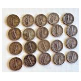 Lot of 20 Circulated Mercury Dimes Assorted Dates Lot of 20 Circulated Mercury Dimes Assorted Dates
