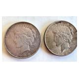 1923-D and 1926-S Peace Silver Dollar Coins 1923-D and 1926-S Peace Silver Dollar Coins